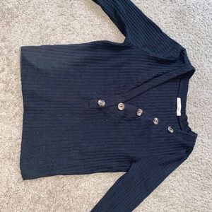 Casual Black button up